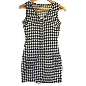 Bodycon Houndstooth Dress Size XS